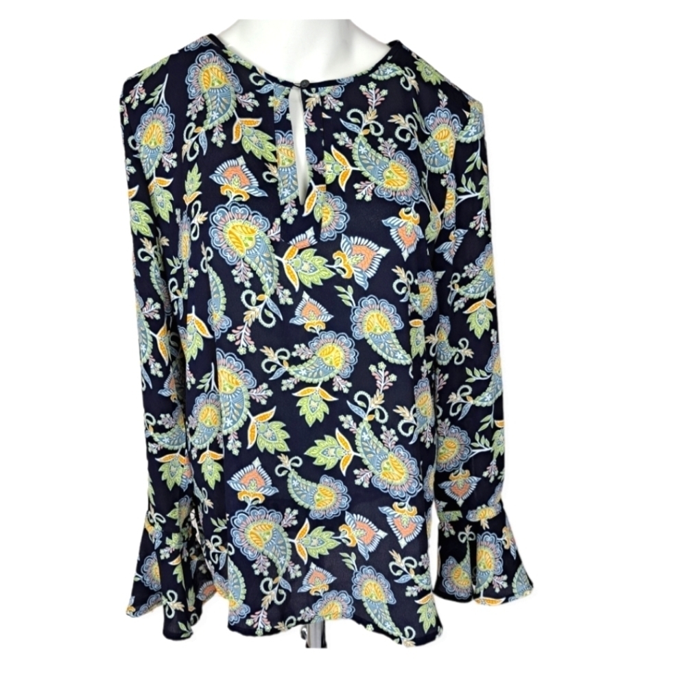 LOFT long sleeves paisley top